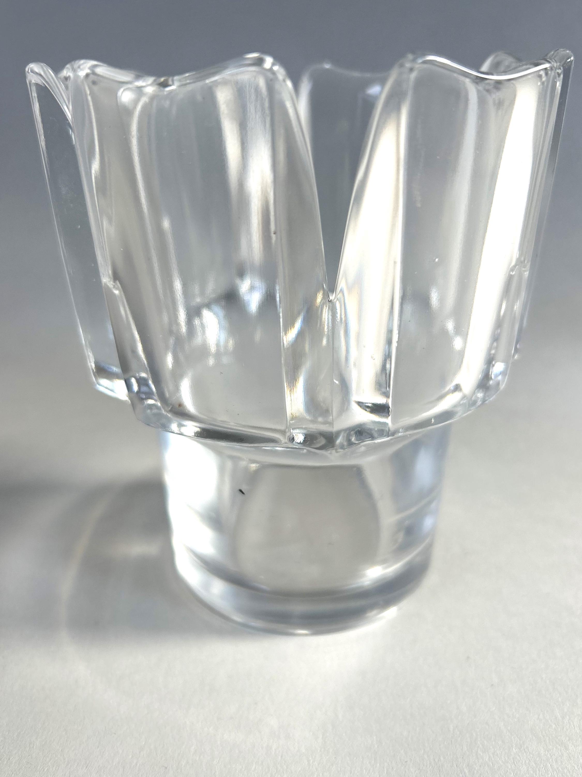 小さな花瓶またはガラスのボウル、クリスタル、「コロナ」、ラース