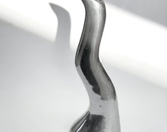 Zick Zack Kerzenständer, IKEA Metall Kerzenhalter, Design Anna Efverlund, Postmodern 1990er, modern minimalistisch skulptural, vintage decor