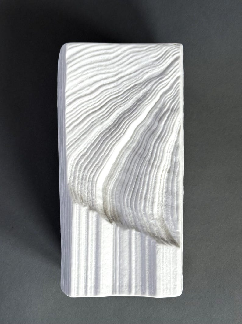ROSENTHAL Studio Line white relief porcelain vase, design Martin Freyer, postmodern, 1980s, Germany