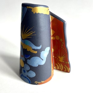 ROSENTHAL Studio Linie keramik candle holder, Decor Le Midi Design Gilbert Portanier, 1980s Postmodern, vintage, retro, Mid century modern