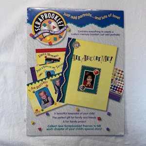 Kit de libro de recuerdos con recortes sellados de 2004: cree retratos y recuerdos personalizados para niños. Proyecto familiar divertido de bricolaje. NOS: manualidad retro/diario