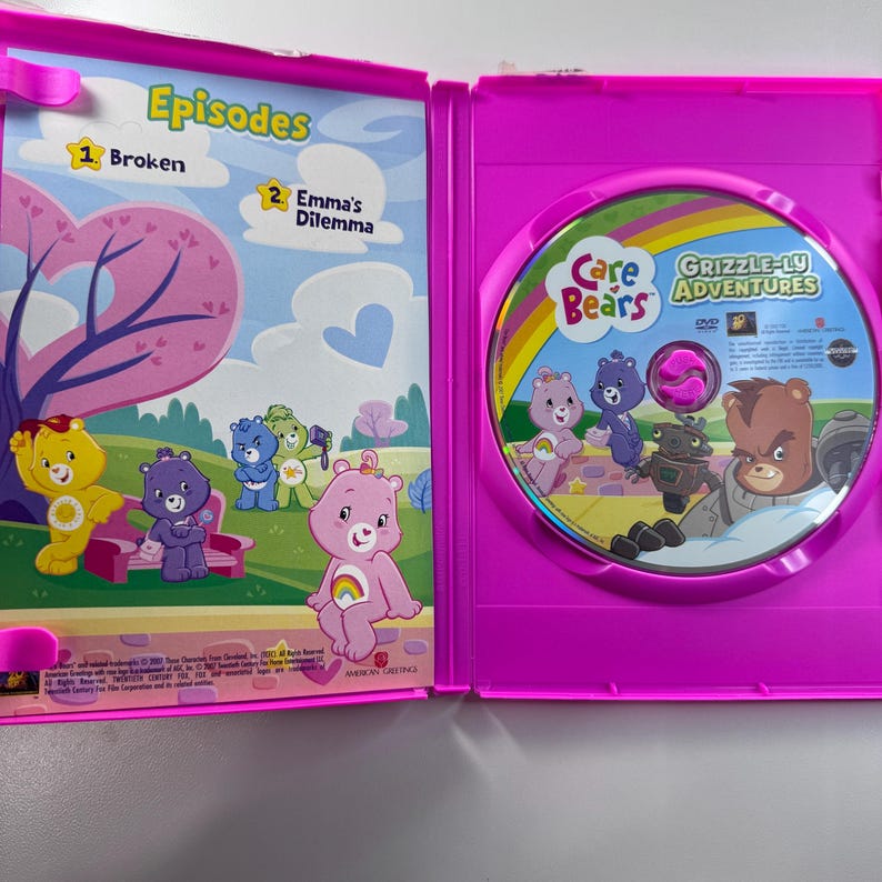 Care Bears Grizzlely Adventures DVD GUC Fun for the Whole