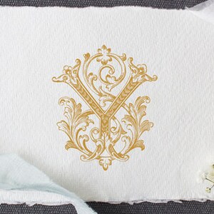 Vintage Monogram SY YS Digital Download S Y