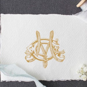 Vintage Monogram MG GM Digital Download M G