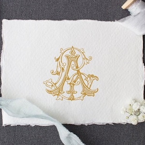 Vintage Monogram AL LA Digital Download A L
