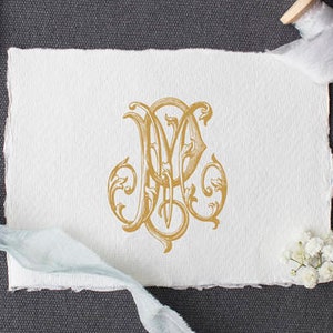 Vintage Monogram MP PM Digital Download M P