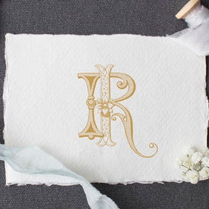 Vintage Monogram RI IR Digital Download I R