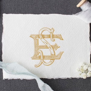Vintage Monogramm SE ES Digitaler Download E S