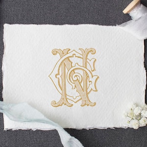Vintage Monogram NG GN Digital Download G N