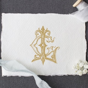 Vintage Monogram CL LC Digital Download C L