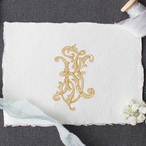 Vintage Monogram JK KJ Digital Download K J