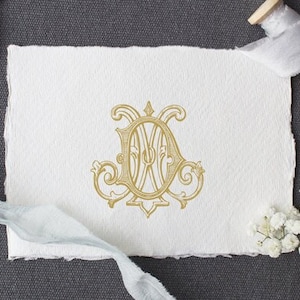 Vintage Monogram DM MD Digital Download M D
