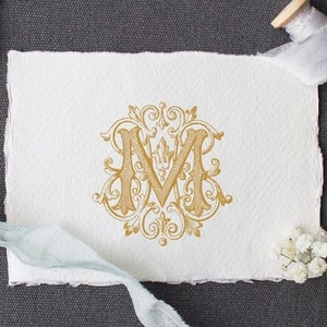 Vintage Monogram HM MH Digital Download  H M