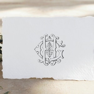 Vintage Monogram GH HG Digital Download G H