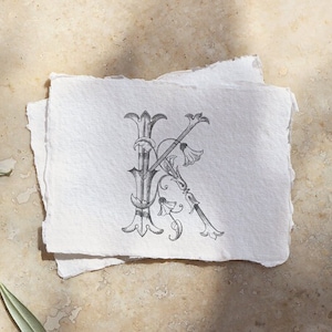 Custom Initial Single Letter Monogram