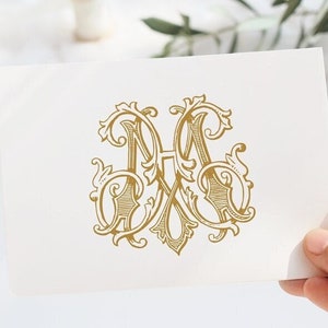 Vintage Monogram HM MH Digital Download  H M