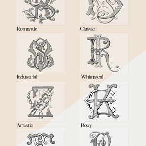 CUSTOM Antique MONOGRAM