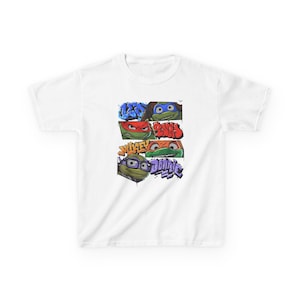 Kids Graphic Tee - Fun Cartoon Characters, Playful Cotton Shirt for Boys and Girls, Ideal for Birthdays, Playdates, Casual Wear