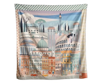 Roma Fade Cotton Scarf&Pareo