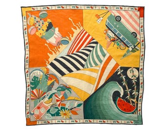 Summer Vibes Small Linen Scarf
