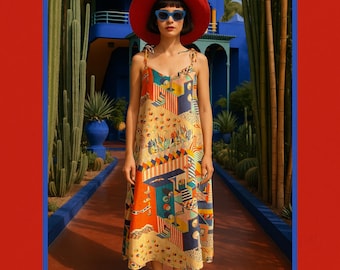 Upside Down Linen Dress
