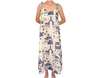 Santorini Linen Dress