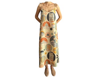 Roma Fade Linen Dress