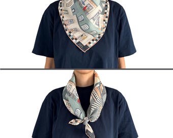 Paris Small Linen Scarf