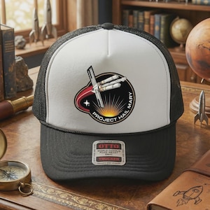 Gorra de camionero Project Hail Mary Patch, gorra de ciencia ficción, fantasía y estilo intelectual, regalo para fans.