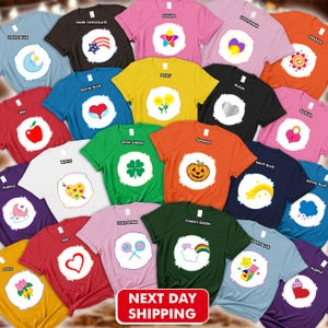 Custom Care Bear Group Shirt_ Care Bear Shirt for Kid_ Bears Group Matching Shirt_ Funshine Bear_ Teacher Halloween Custom_ Matching Family