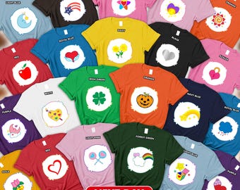 Custom Care Bear Group Shirt_ Care Bear Shirt for Kid_ Bears Group Matching Shirt_ Funshine Bear_ Teacher Halloween Custom_ Matching Family
