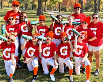 Drink Matching Costume Shirt_ Halloween Costume for Family Group T Shirt_ Halloween Costume and Food Matching Group Tee_ Sports Drink Gifts