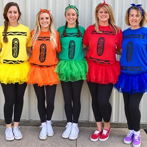 Crayon Matching Family Shirts_ Crayon Halloween Costume for Family Group T Shirt_ Crayon Box Tee_ Crayon Color Shirt_ Crayon Teacher Shirts
