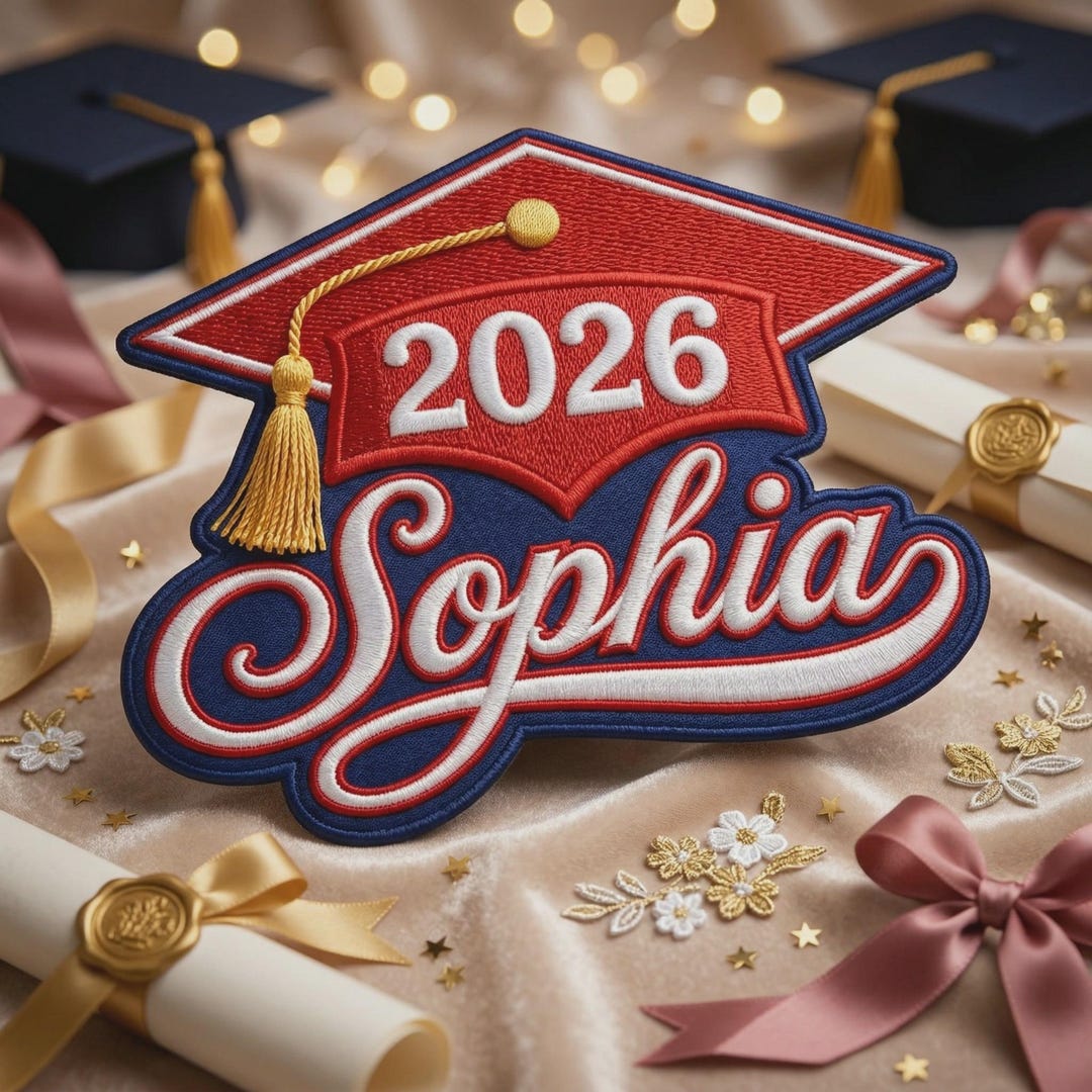 Ase Gradution Patch Personalized Graduation Patch Custom Name, Embroidered Iron on Patch ...