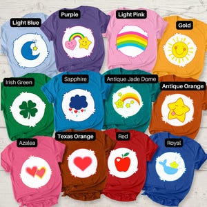 Care Bear Costume Shirt, Care Bear Shirt, Bears Group Matching Shirt, Funshine Bear Shirt,teacher Halloween Costume, Grumpy Care Bear Shirt