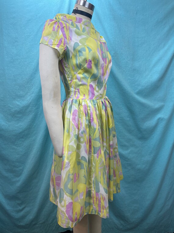 1950s/1960s W:26” 50s 60s fit and flare vintage d… - image 3