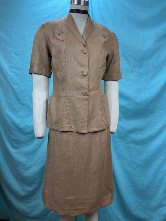 1940s/1950s W:26” McKettrick Linen Vintage 40s 50s