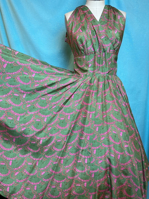 1950s W:27 ANNE FOGARTY American designer MET silk