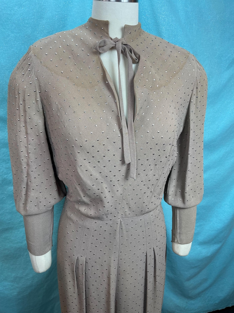 1940s Waterfall Skirt - Warm Taupe main image 1