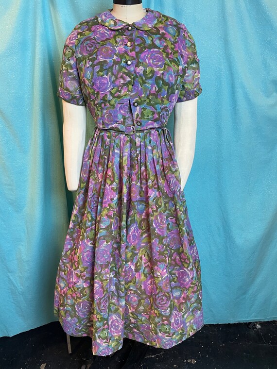 1950s/1960s W:27 Dress, jacket and matching belt … - image 7