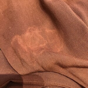 1940’s/1950’s W:28 Mademoiselle Juliette Rayon linen collar pockets A-line skirt chocolate brown belt bild 9