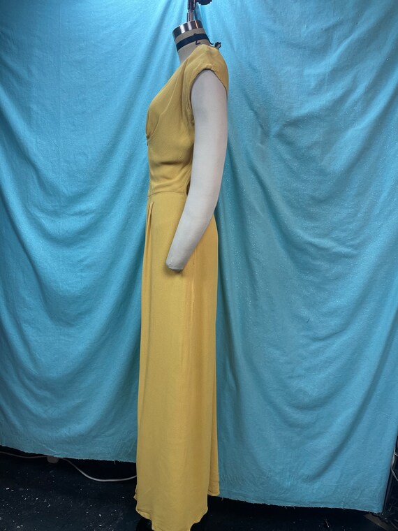 1930s/1940s W:28 Stunning vintage formal yellow c… - image 7