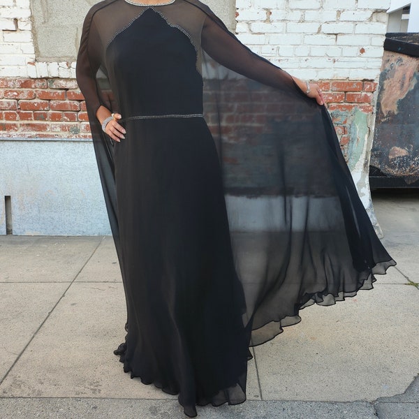 Chiffon Embroidered Kaftan