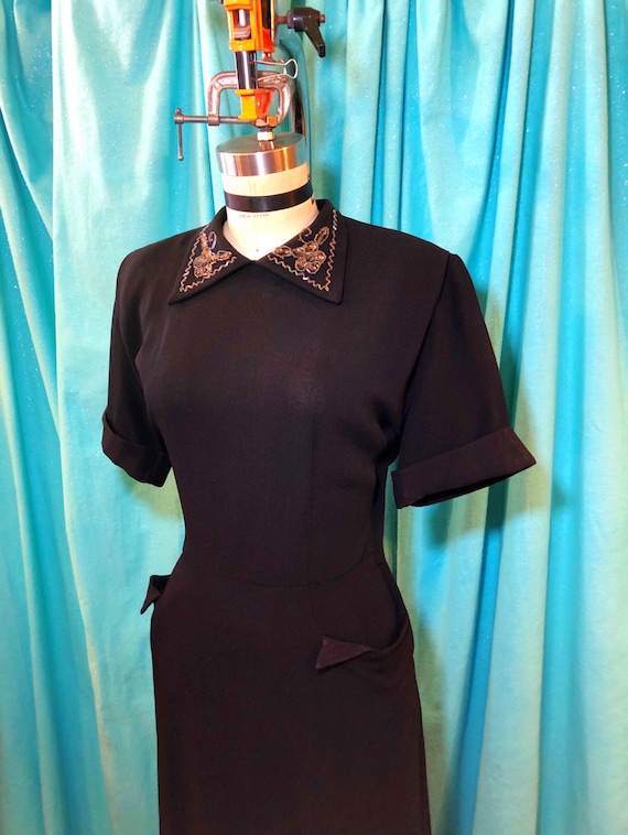 slim fit dress slacks Aryn K Gold/Black Sequin Sheer Shirt Sz Xs main image 0