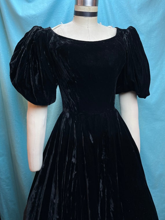 1950s Brown Velvet Mink Dress + Jacket by Ceil Chapman | XS/S