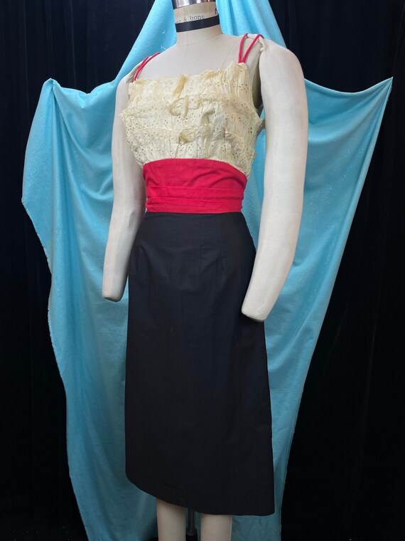 1950s/1960s W:26 Miami Casuals vintage 50s 60s tricolor red cream  