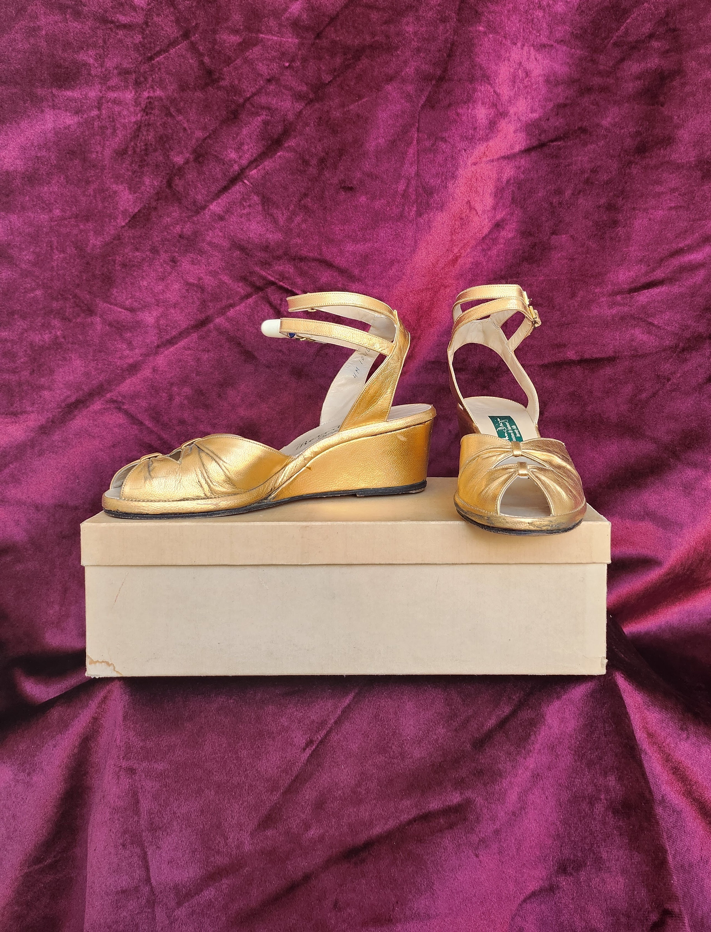 Gold Wedge Shoes Etsy Canada