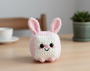 Bunny Crochet Pattern PDF, Amigurumi Rabbit Plush Tutorial (Digital Download)
