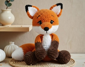 Fuchs Häkelanleitung, Fuchs Amigurumi Häkelanleitungen, Häkeltiere pdf, Anfänger häkeln leicht (PDF Pattern)