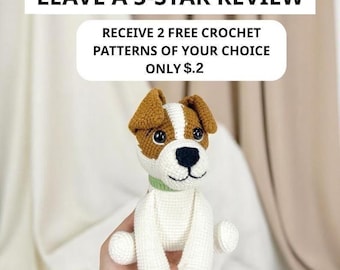 Jack Russell Terrier Crochet Pattern: Amigurumi Dog Toy (PDF Pattern)